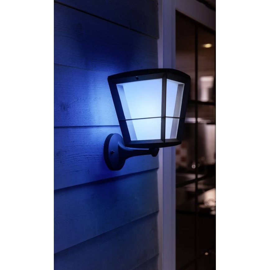Philips - LED RGBW himmennettävä ulkokäyttöön tarkoitettu seinävalaisin Hue ECONIC LED/15W/230V IP44