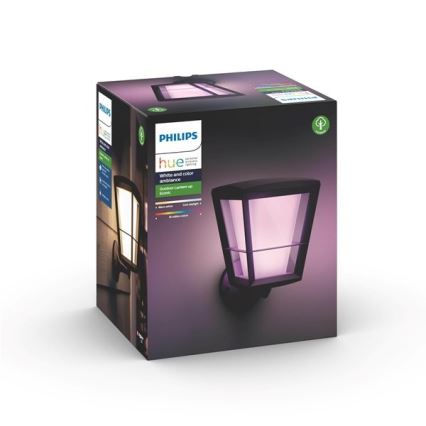 Philips - LED RGBW himmennettävä ulkokäyttöön tarkoitettu seinävalaisin Hue ECONIC LED/15W/230V IP44