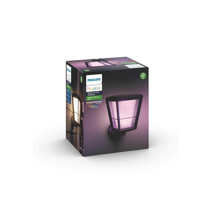 Philips - LED RGBW himmennettävä ulkokäyttöön tarkoitettu seinävalaisin Hue ECONIC LED/15W/230V IP44