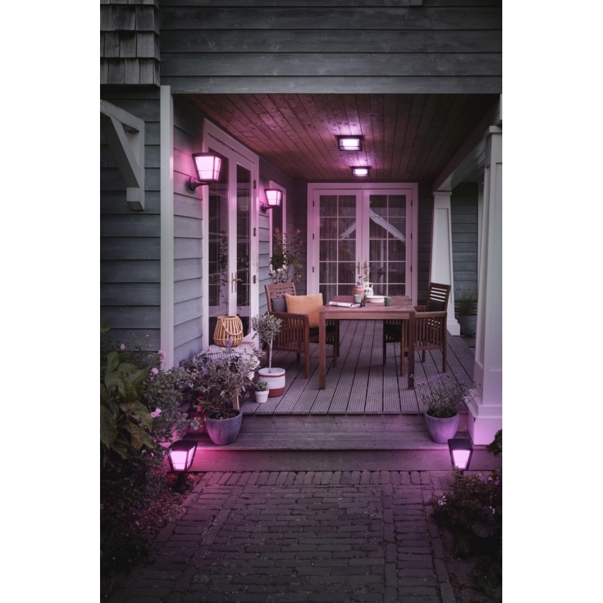 Philips - LED RGBW Himmennettävä ulkoseinävalaisin Hue ECONIC LED/15W/230V 2000-6500K IP44