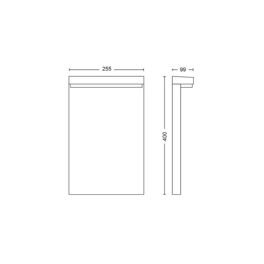 Philips - LED RGBW Himmennettävä ulko lamppu Hue NYRO LED/13,5W/230V 2000-6500K IP44