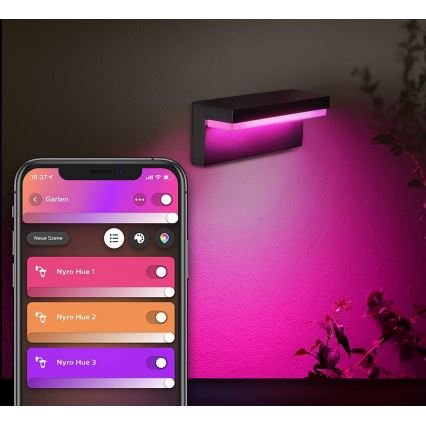 Philips - LED RGBW Himmennettävä ulkoseinävalaisin Hue NYRO LED/13,5W/230V 2000-6500K IP44