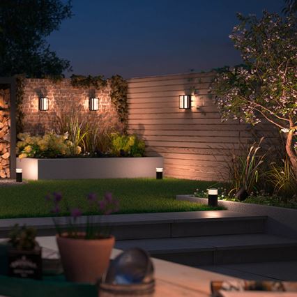 Philips - LED RGBW himmennettävä ulkokäyttöön tarkoitettu seinävalaisin Hue IMPRESS 2xLED/8W/24V 2000-6500K IP44