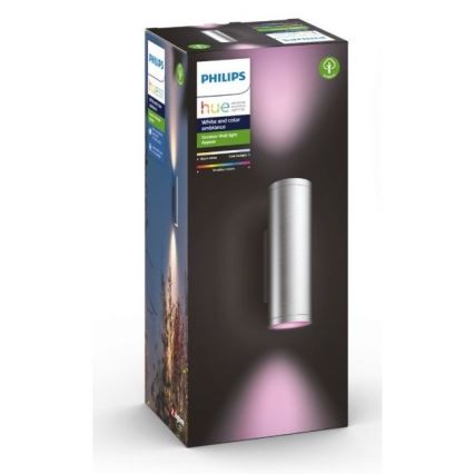 Philips - LED RGBW Himmennettävä ulkoseinävalaisin Hue APPEAR 2xLED/8W/230V IP44