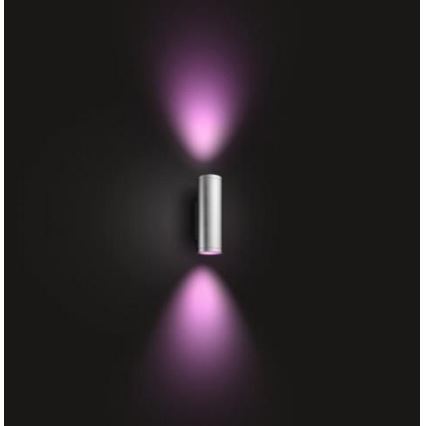 Philips - LED RGBW Himmennettävä ulkoseinävalaisin Hue APPEAR 2xLED/8W/230V IP44
