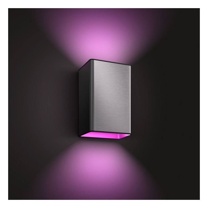 LED RGBW Himmennettävä ulkoseinävalaisin Hue RESONATE 2xLED/8W/230V 2000-6500K IP44