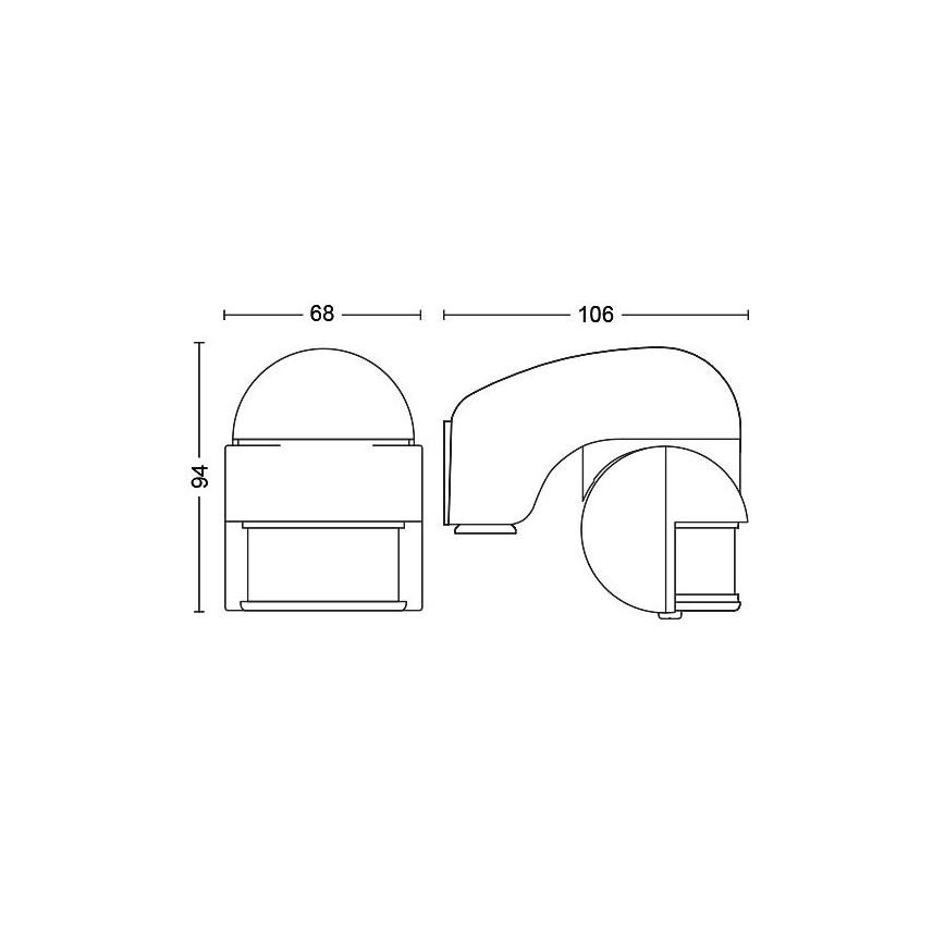 Philips - Ulkokäyttöön tarkoitettu liiketunnistin IP44 valkoinen