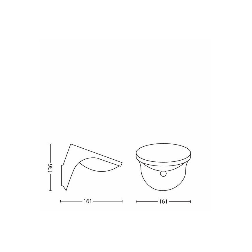 Philips 17808/87/16 - LED-aurinkovalaisin liiketunnistimella ja hämäräkytkimellä MYGARDEN DUSK 1xLED/1W/3,7V 2200 mAh IP44