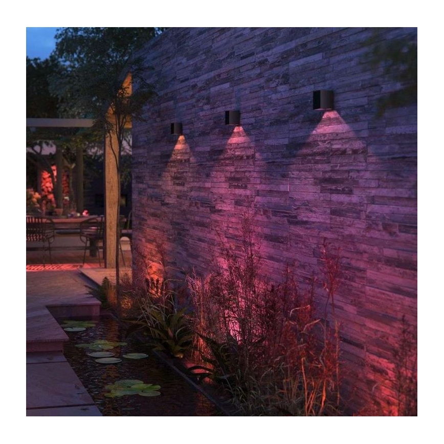 Philips - 2 kpl LED RGBW himmennettävä ulkoseinävalaisin Hue RESONATE LED/8W/230V 2000-6500K IP44