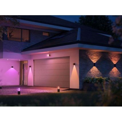 Philips - 2 kpl LED RGBW himmennettävä ulkoseinävalaisin Hue RESONATE LED/8W/230V 2000-6500K IP44