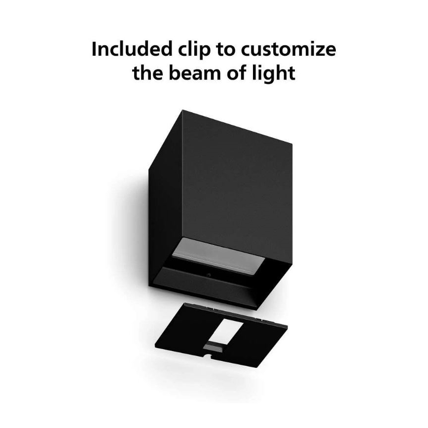 Philips - 2 kpl LED RGBW himmennettävä ulkoseinävalaisin Hue RESONATE LED/8W/230V 2000-6500K IP44