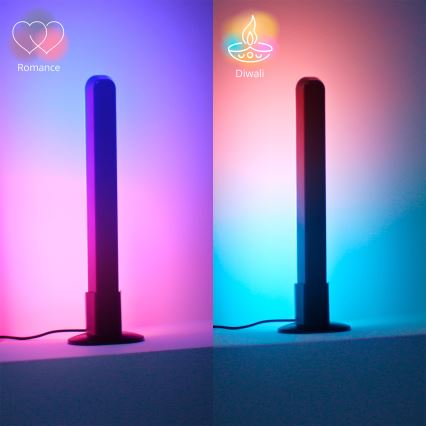 Philips - SETTI 2x LED RGBIC Himennettävä valaisin SMART GRADIENT LED/8W/230V 2700-6500K Wi-Fi