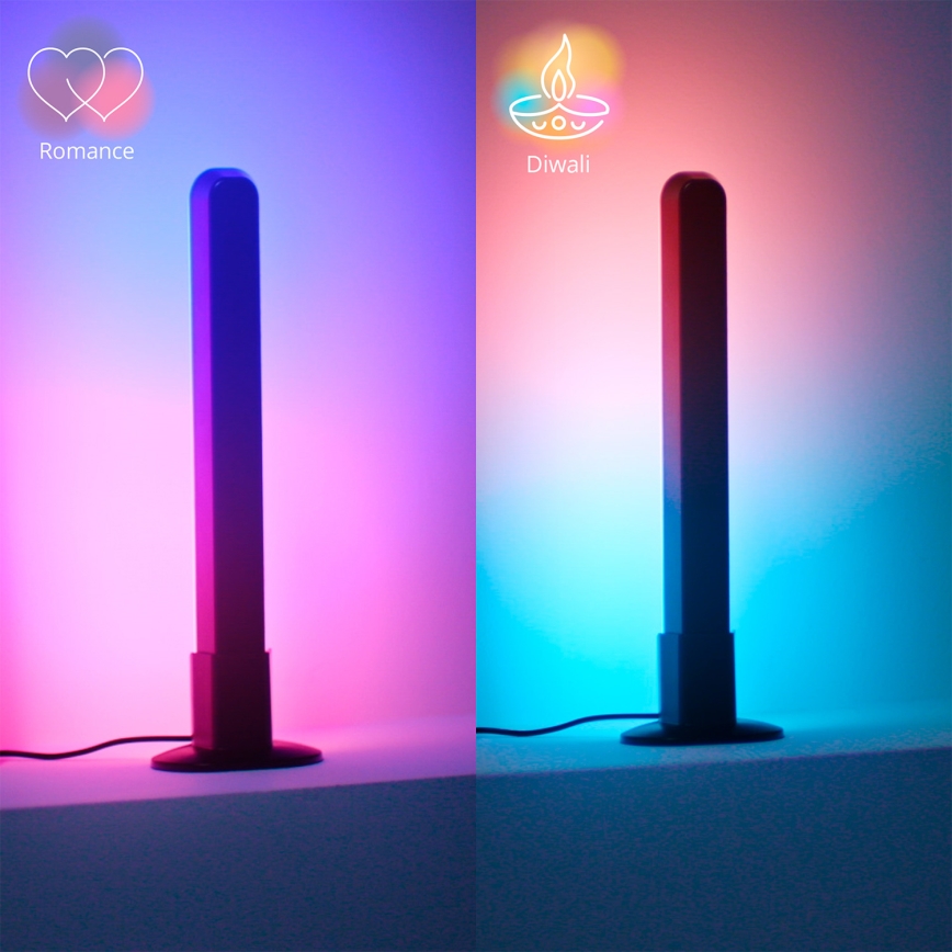Philips - SETTI 2x LED RGBIC Himennettävä valaisin SMART GRADIENT LED/8W/230V 2700-6500K Wi-Fi