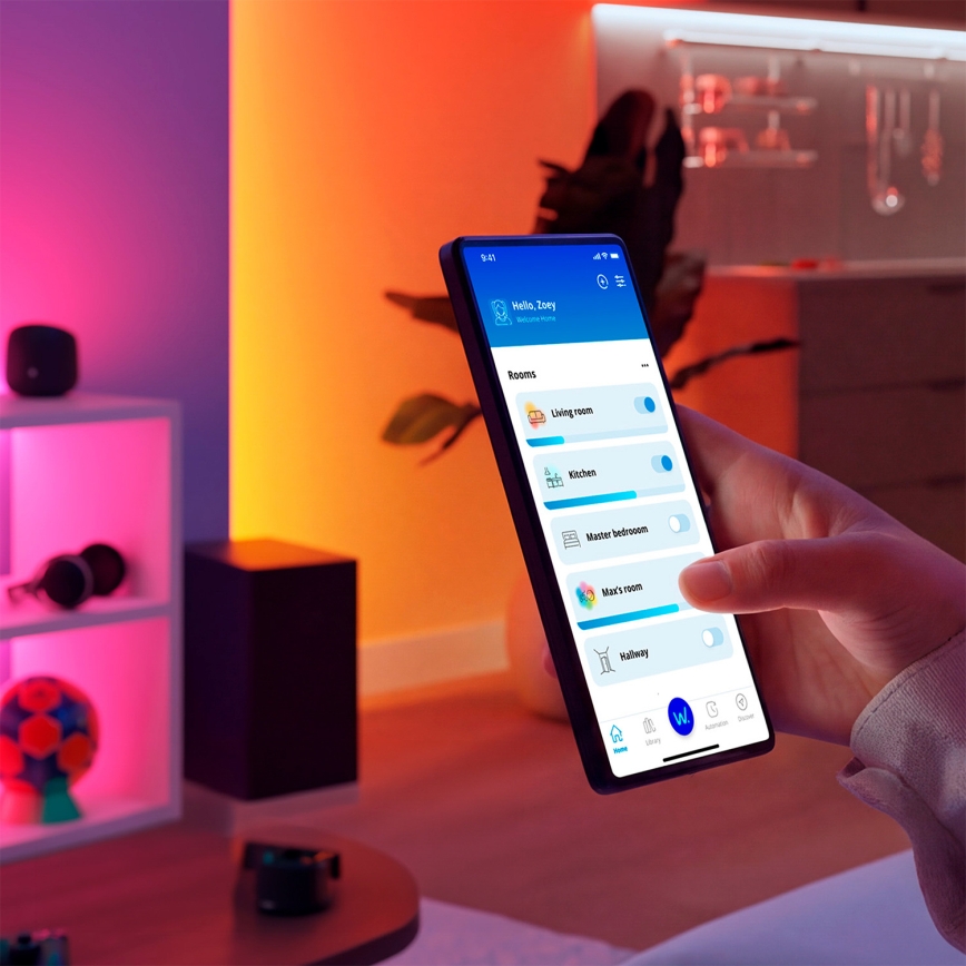 Philips - SETTI 2x LED RGBIC Himennettävä valaisin SMART GRADIENT LED/8W/230V 2700-6500K Wi-Fi