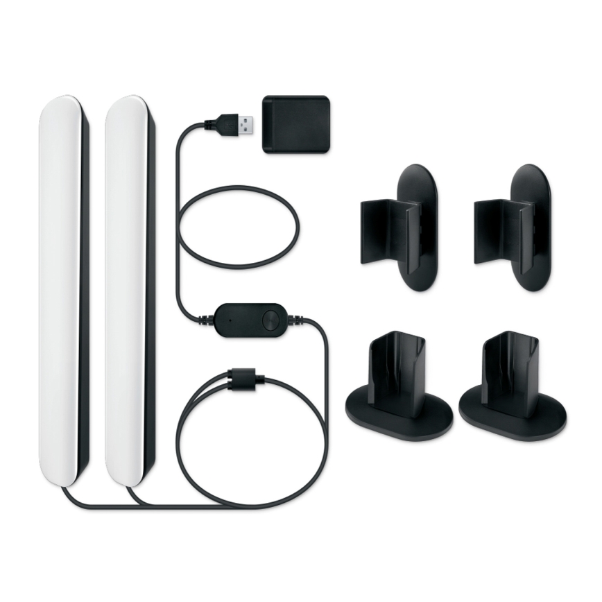 Philips - SETTI 2x LED RGBIC Himennettävä valaisin SMART GRADIENT LED/8W/230V 2700-6500K Wi-Fi