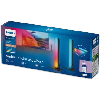 Philips - SETTI 2x LED RGBIC Himennettävä valaisin SMART GRADIENT LED/8W/230V 2700-6500K Wi-Fi