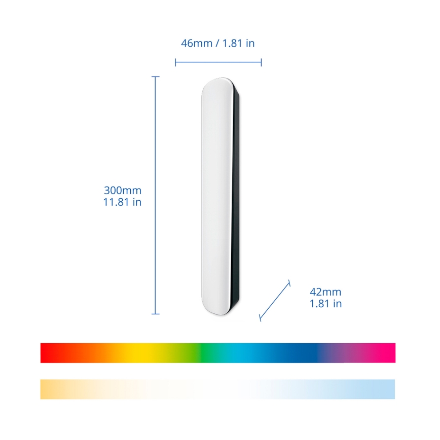 Philips - SETTI 2x LED RGBIC Himennettävä valaisin SMART GRADIENT LED/8W/230V 2700-6500K Wi-Fi