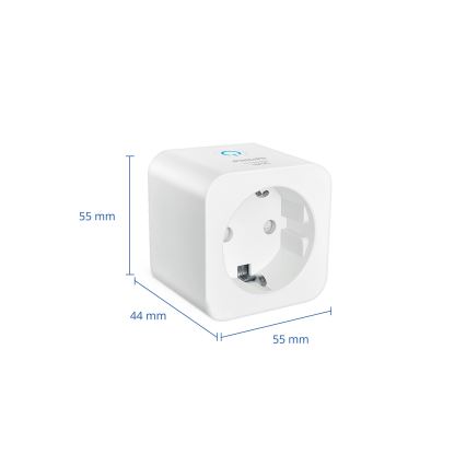 Philips - 2 kpl SCHUKO-älypistorasioita 2300 W + tehomittari Wi-Fi