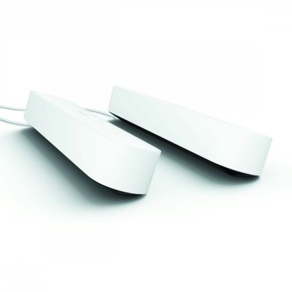 Philips - SETTI 2x himmennettävä LED RGB pöytävalaisin Hue PLAY LED/6W/230V valkoinen