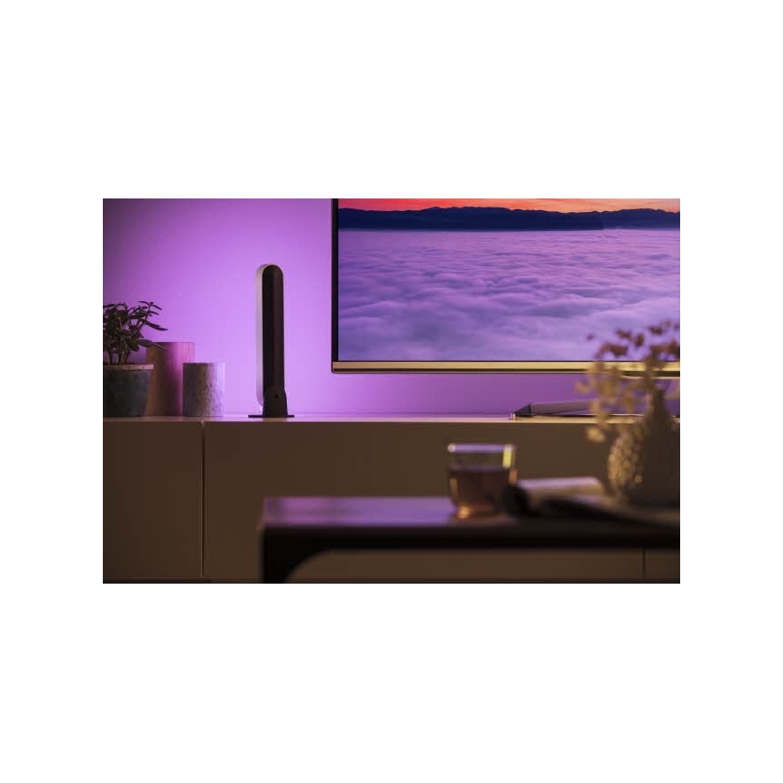 Philips - SETTI 2x himmennettävä LED RGB pöytävalaisin Hue PLAY LED/6W/230V valkoinen