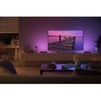 Philips - SETTI 2x himmennettävä LED RGB pöytävalaisin Hue PLAY LED/6W/230V valkoinen