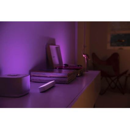 Philips - SETTI 2x himmennettävä LED RGB pöytävalaisin Hue PLAY LED/6W/230V valkoinen