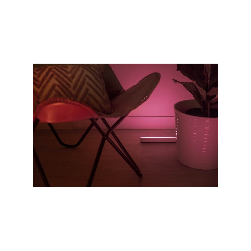 Philips - SETTI 2x himmennettävä LED RGB pöytävalaisin Hue PLAY LED/6W/230V valkoinen