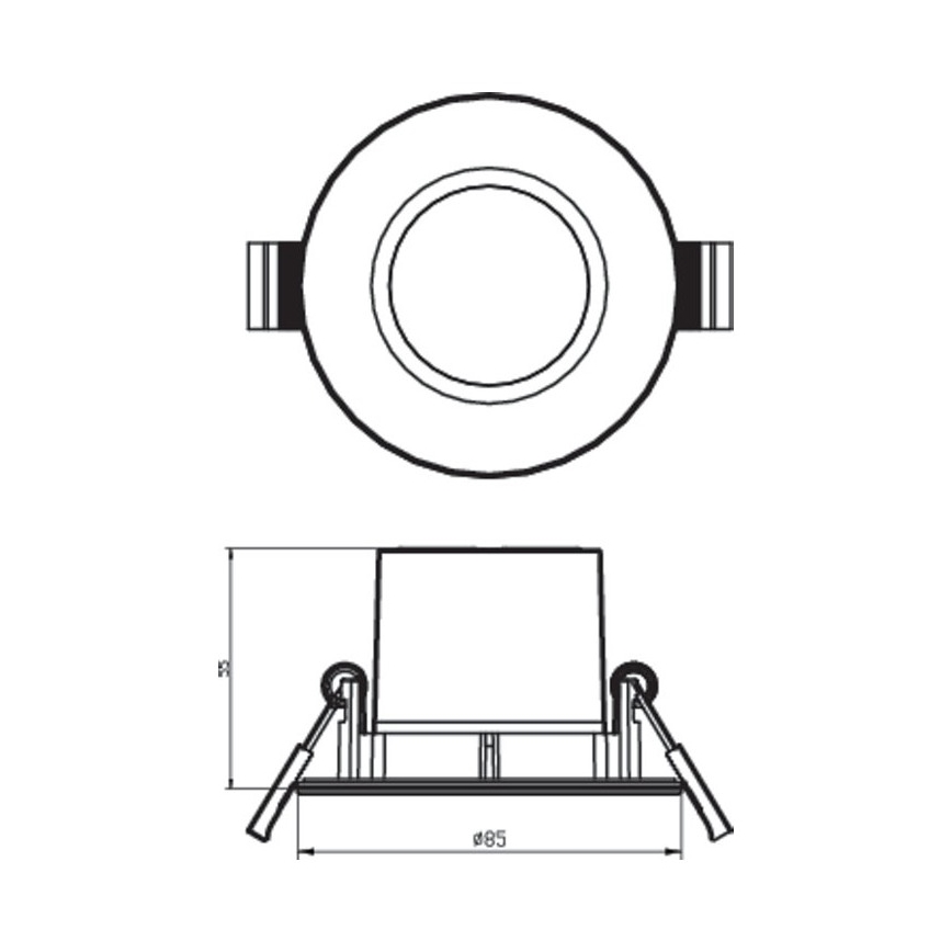 Philips - 3 kpl himmennettäviä DIVE LED -kylpyhuonevalaisimia LED/5,5W/230V IP65