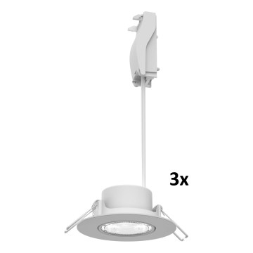 Philips - 3 kpl pakkaus himmennettäviä uppoasennettavia LED-valaisimia CILANTRO LED/5W/230V 2700K, valkoinen