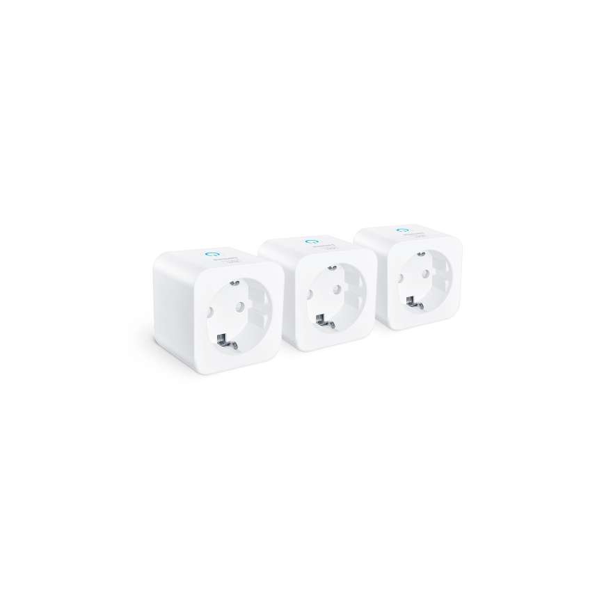 Philips - 3 kpl Schuko-älypistorasia, 2300 W, Wi-Fi