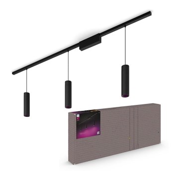 Philips - 3 kpl setti: LED RGBW, himmennettävä riippuvalaisin kaapelilla Hue PERIFO-kiskojärjestelmään LED/15,6W/230V 2000-6500K