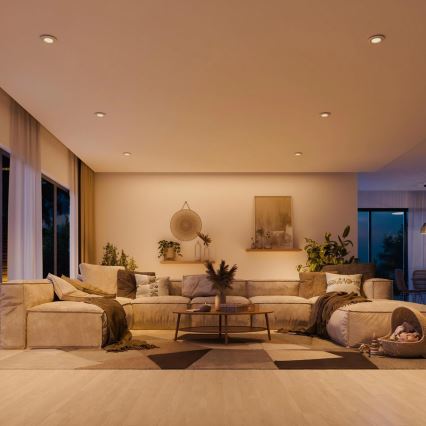 Philips - 3 kpl setti: PERIDOT upotettava kattovalaisin 1xGU10/7W/230V, valkoinen