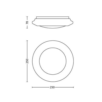 Philips - LED-kattovalaisin LED/6W/230V 4000K