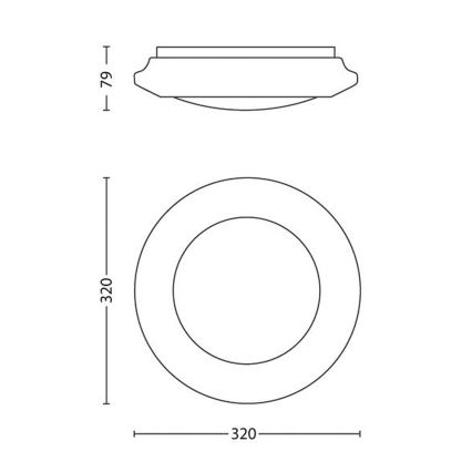 Philips - LED-kattovalaisin LED/16W/230V 2700K