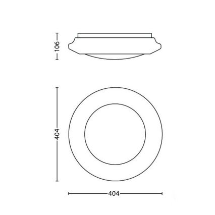 Philips - LED-kattovalaisin LED/20W/230V 4000K