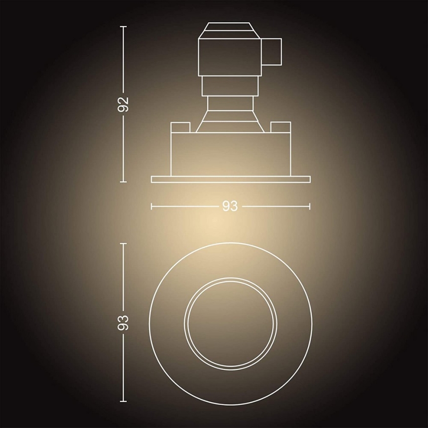 Philips - SETTI 3x himmennettävää LED-kylpyhuonevalaisinta Hue ADORE 1xGU10/5W/230V IP44 + kaukosäädin