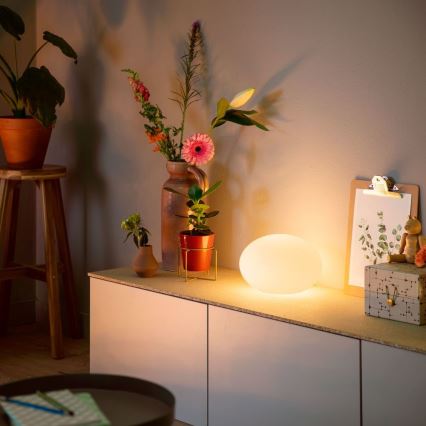 Philips - LED RGB Himmennettävä pöytälamppu Hue FLOURISH Valkoinen ja väri Ambience 1xE27/9,5W/230V