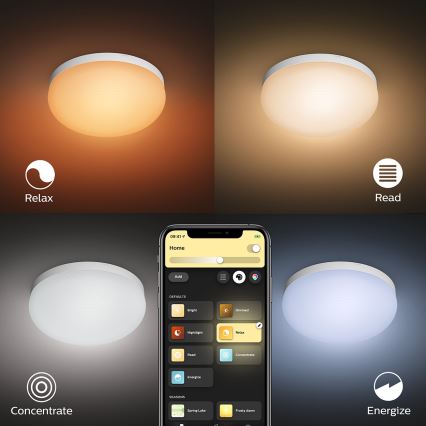 Philips - LED RGBW himmennettävä kattovalaisin Hue FLOURISH White And Color Ambiance LED/32W/230V