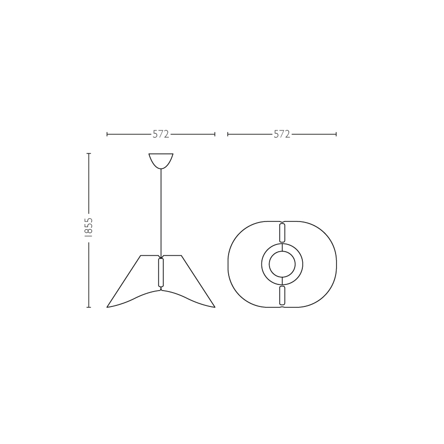 Philips - Riippukattovalaisin E27/60W/230V