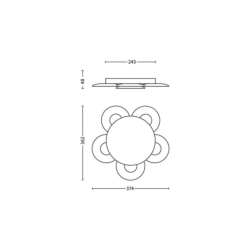 Philips 40970/48/16 - Himmennettävä LED-kattovalaisin VAGA LED/15W/230V