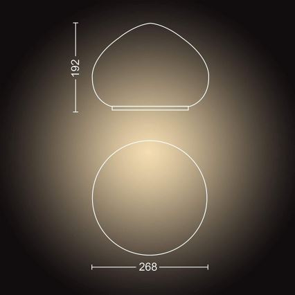 Philips - Hue WELLNER himmennettävä LED-lamppu 1xE27/8,5W/230V + kaukosäädin