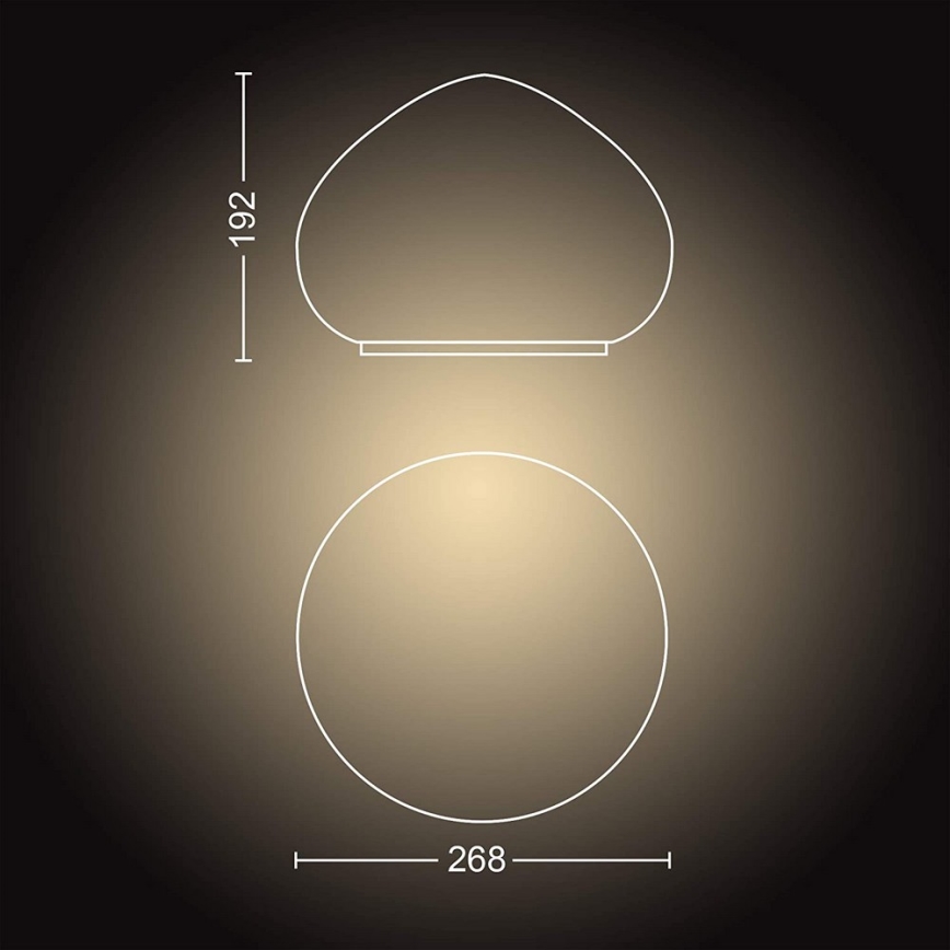 Philips - Hue WELLNER himmennettävä LED-lamppu 1xE27/8,5W/230V + kaukosäädin