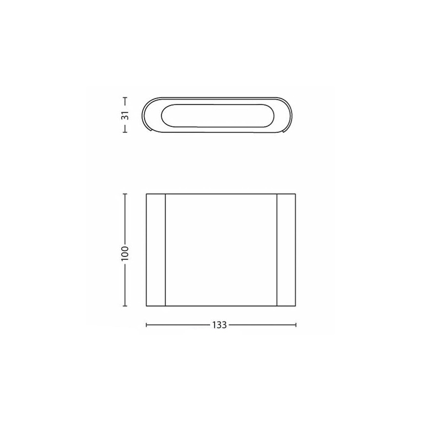 Philips - LED-seinävalaisin 2xLED/2,5W/230V valkoinen