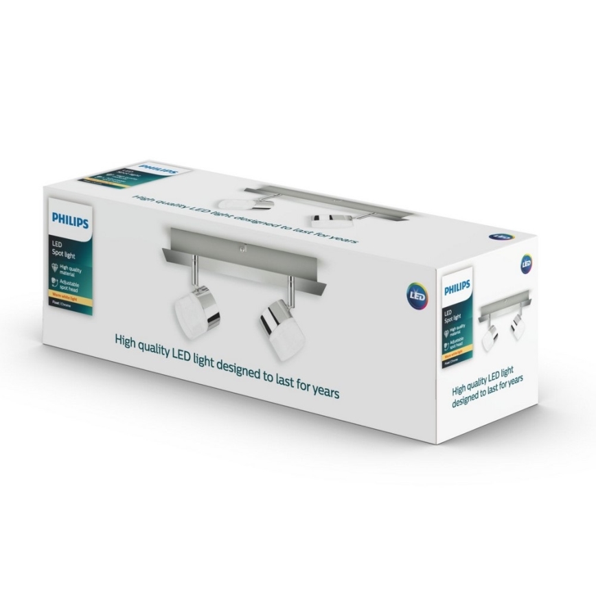 Philips 50147/11/P1 - LED-kohdevalaisin FLOAT 2xLED/4,5W/230V