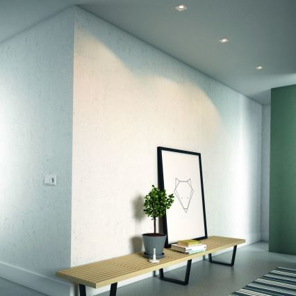 Philips - Setti 3x LED RGBW himmennettävä upotettava alasvalo 1xGU10/4,8W/230V valkoinen + kaukosäädin