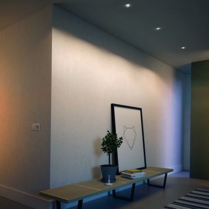 Philips - Setti 3x LED RGBW himmennettävä upotettava alasvalo 1xGU10/4,8W/230V valkoinen + kaukosäädin