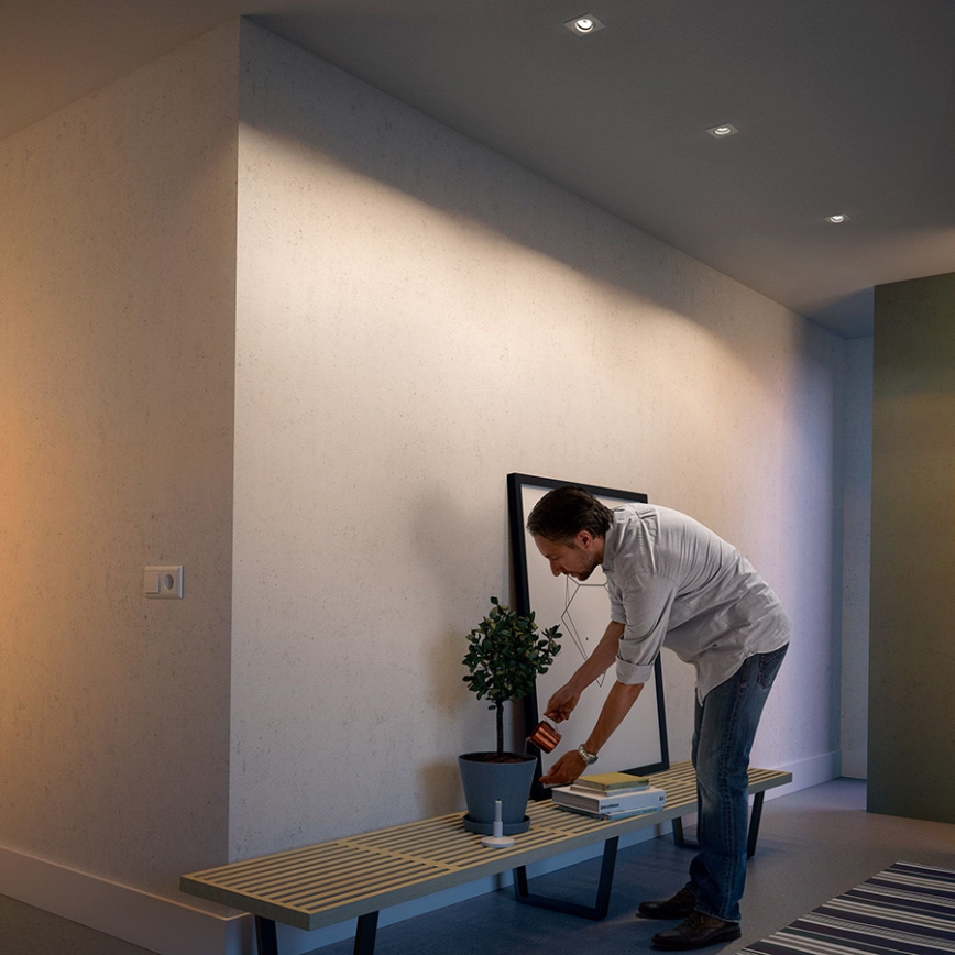 Philips - SETTI 3x Upotettu valo 1xGU10/5,5W/230V