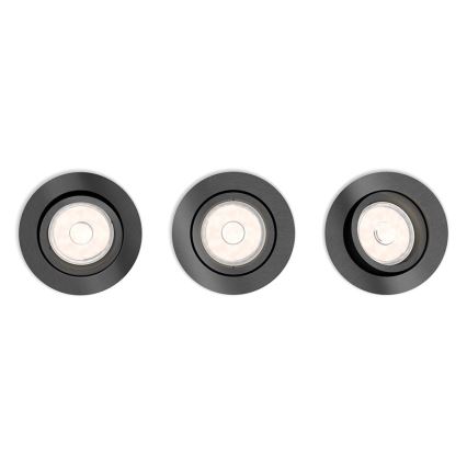 Philips - SETTI 3x Upotettu valo 1xGU10/5,5W/230V