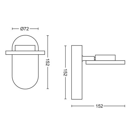 Philips - himmennettävä LED-kohdevalaisin LED/4,5W/230V