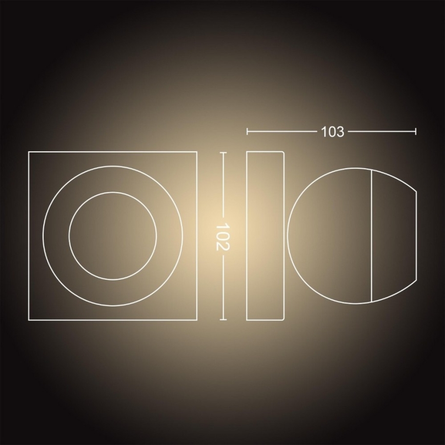 Philips - LED himmennettävä Hue BUCKRAM kohdevalaisin 1xGU10/5W/230V + kaukosäädin